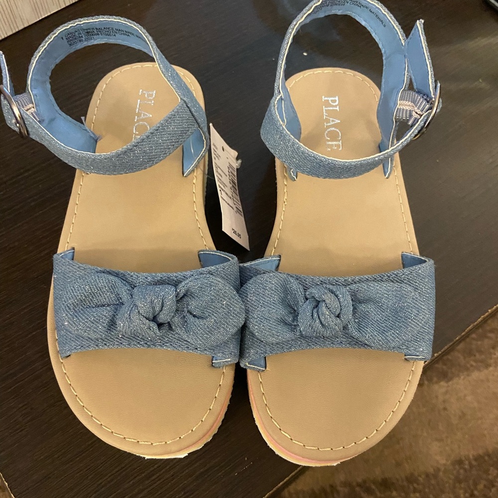 Little Girls Denim Sandals-NWT